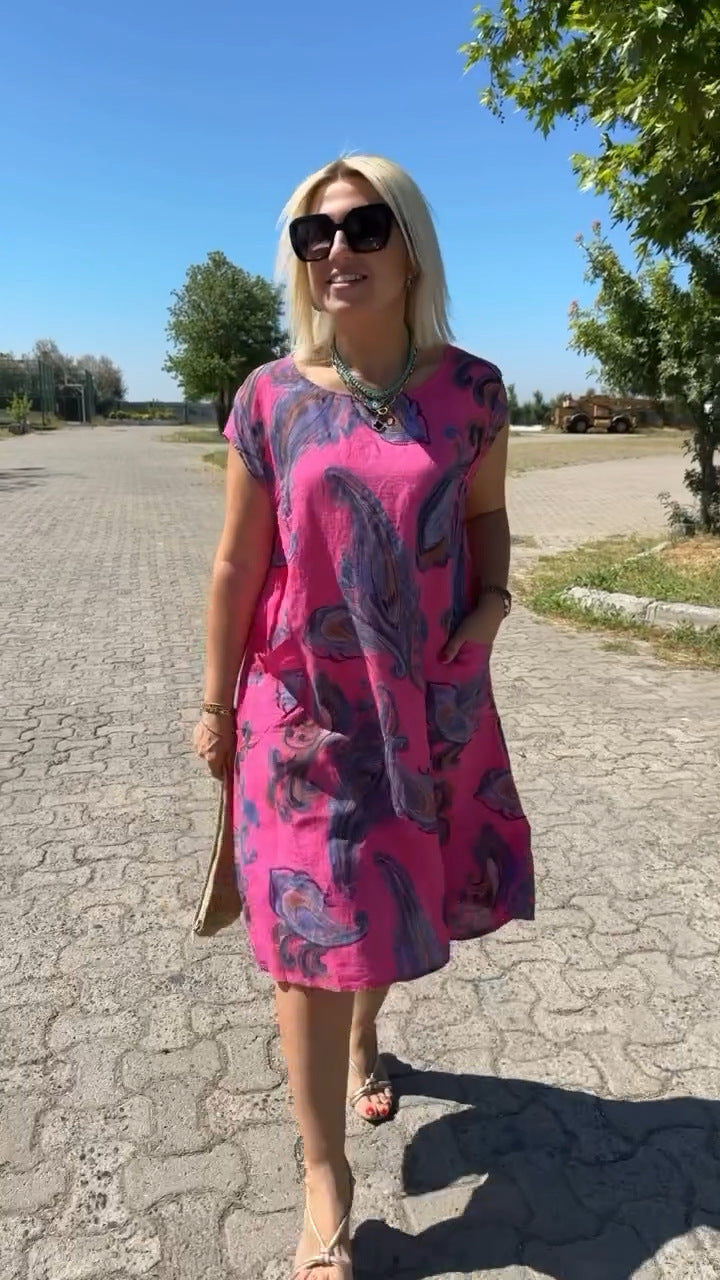 Tristana - Printed cotton dress