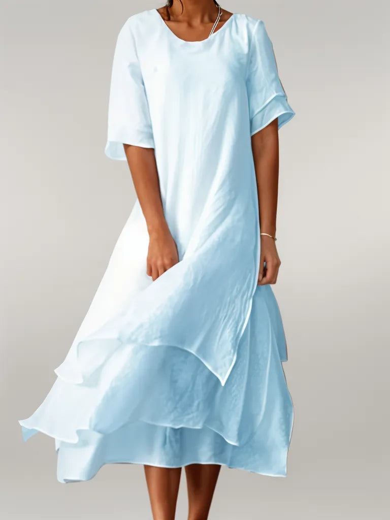 Lyana - Elegant Long Cotton Dress