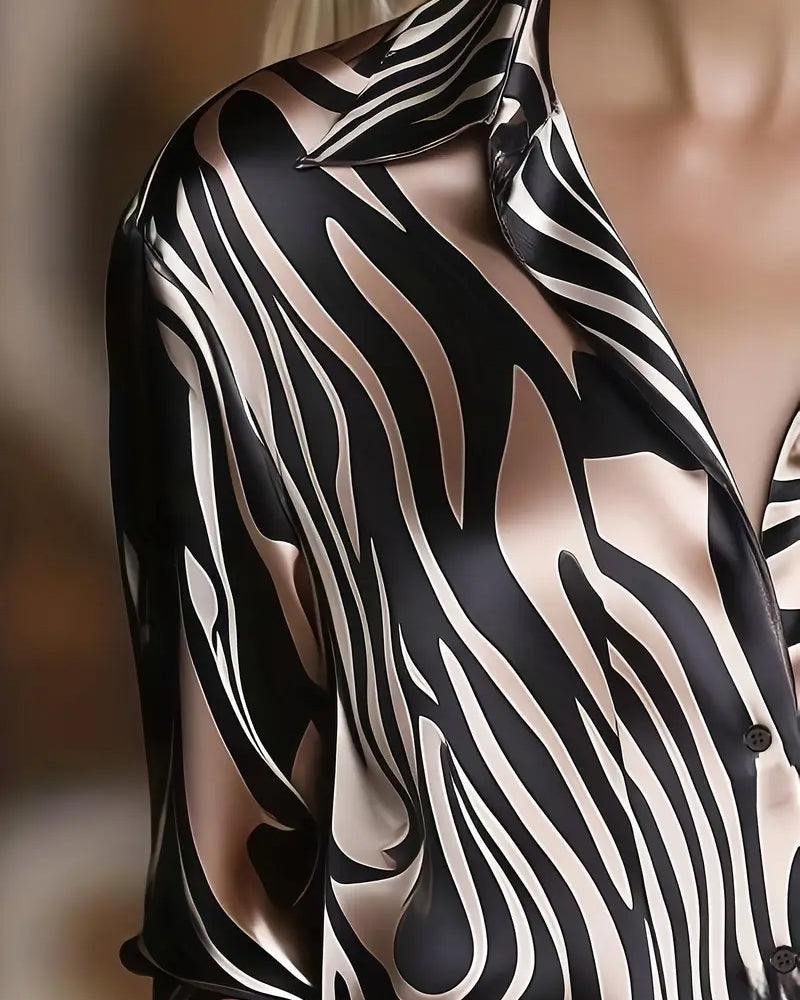 Cylissa - Elegant Printed Shirt for Women