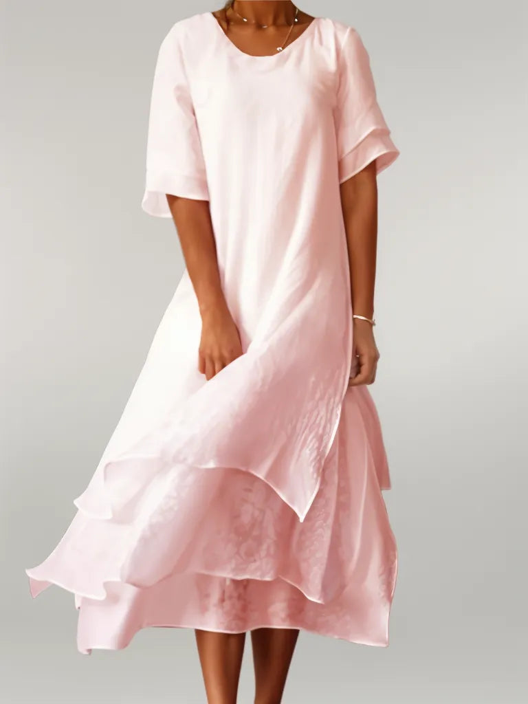 Lyana - Elegant Long Cotton Dress