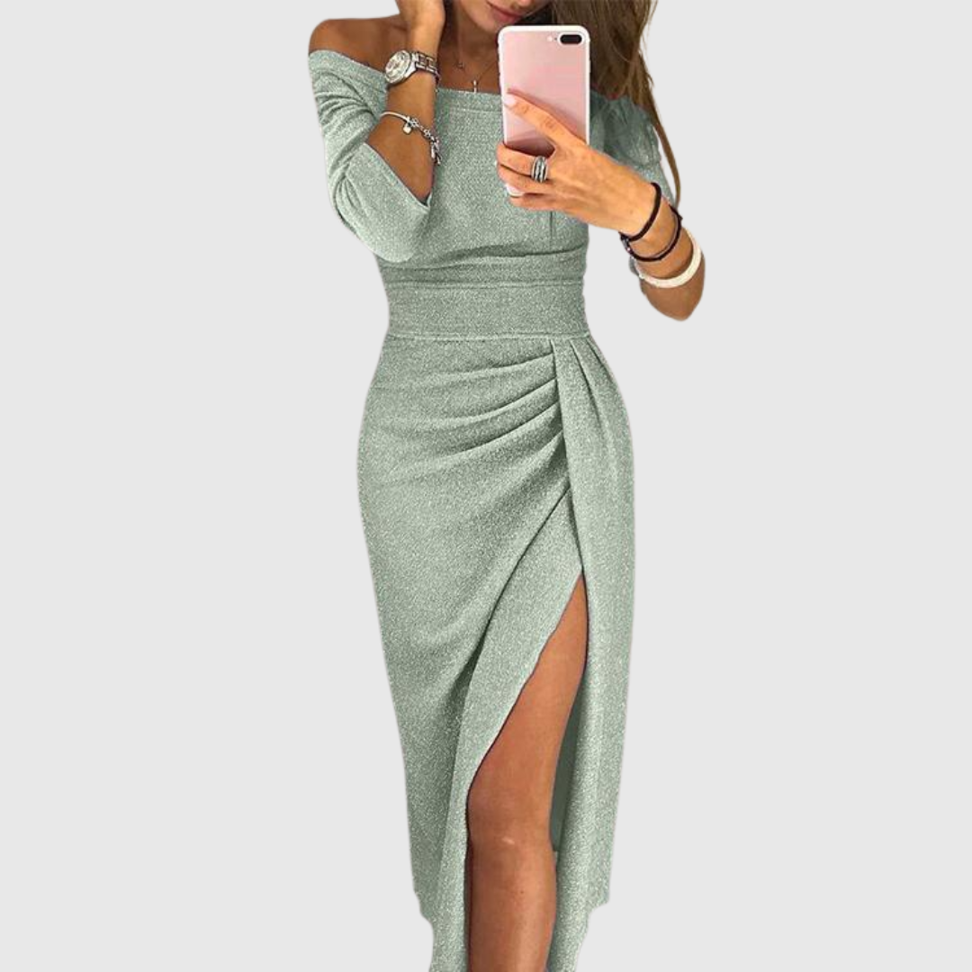 Oravienne - Elegant and Flowing Backless Maxi Dress