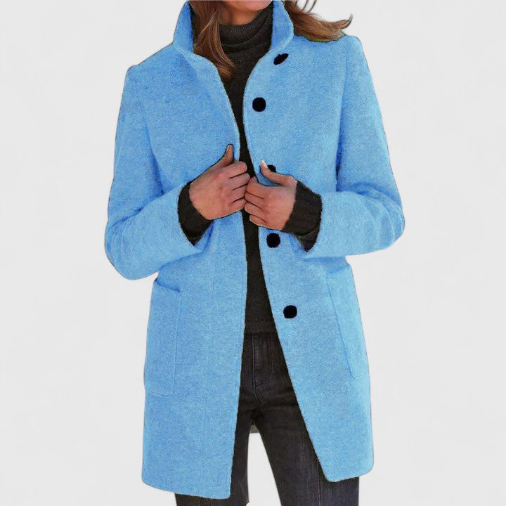 Elena – Classic Wool Blend Coat
