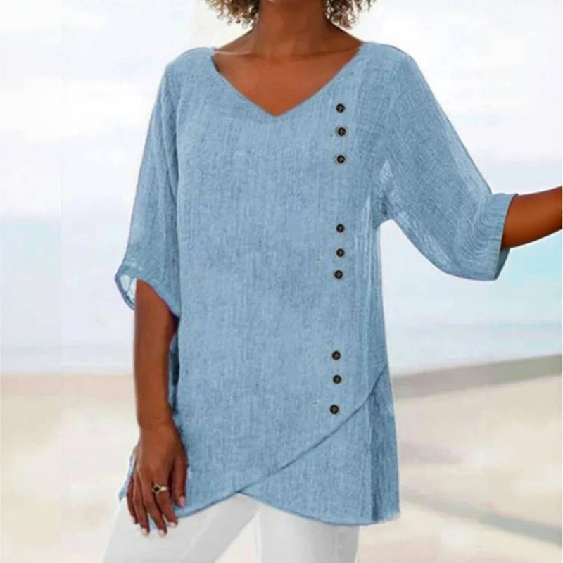 Averina - Irregular Leisure Blouse