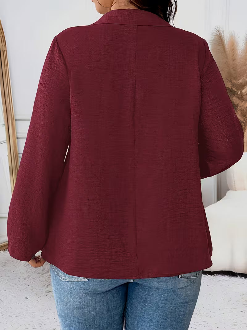 Elmyra - Elegant Button-Down Flowy Shirt