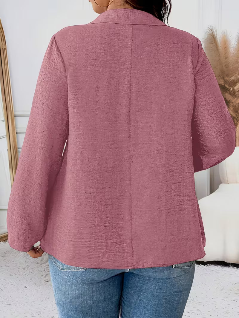 Elmyra - Elegant Button-Down Flowy Shirt