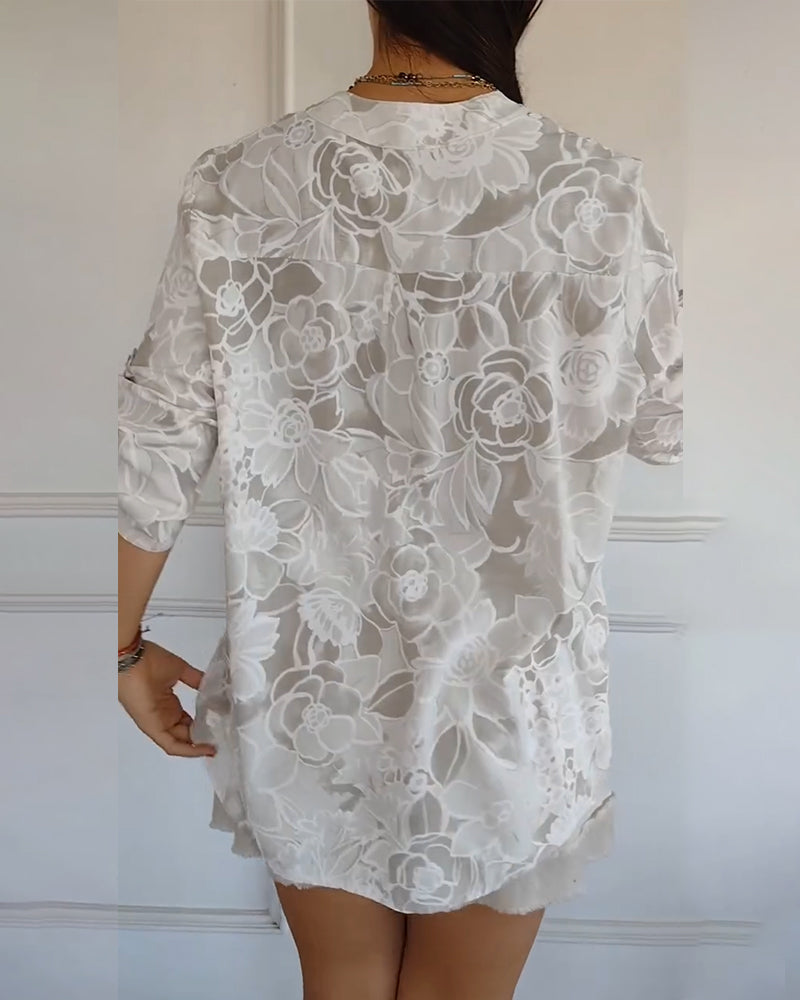 Cassie - Floral print blouse