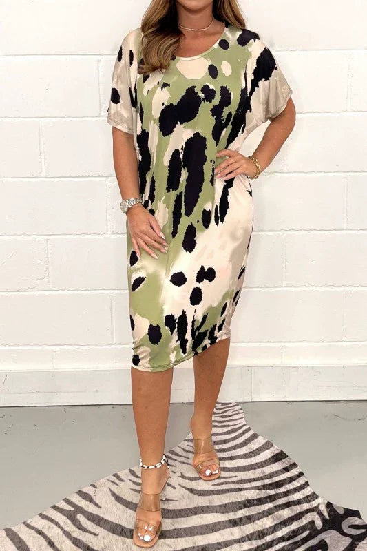 Louisa - Loose Casual Leopard Print Dress