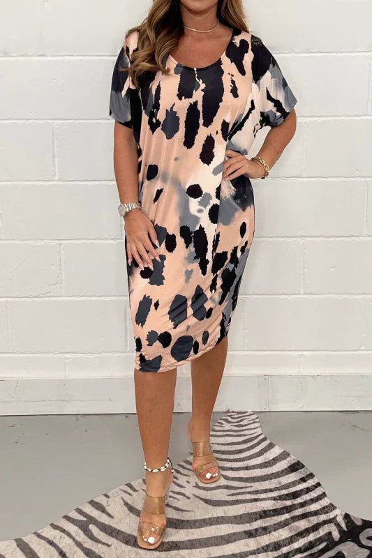 Louisa - Loose Casual Leopard Print Dress