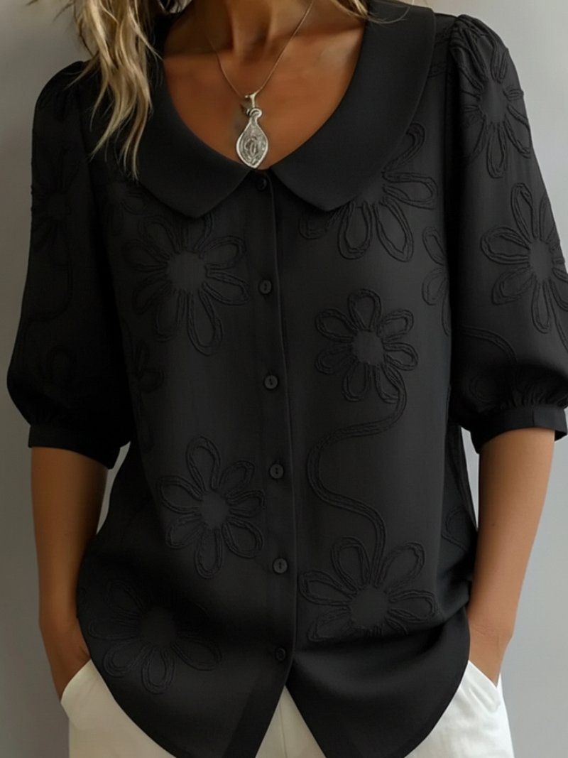 Sara – Blouse with flowers
