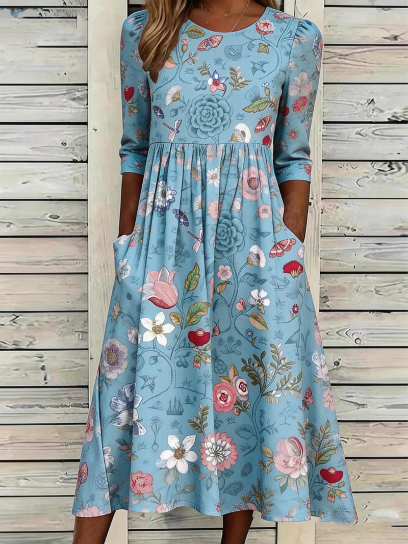 Lina – Dress with Floral Print