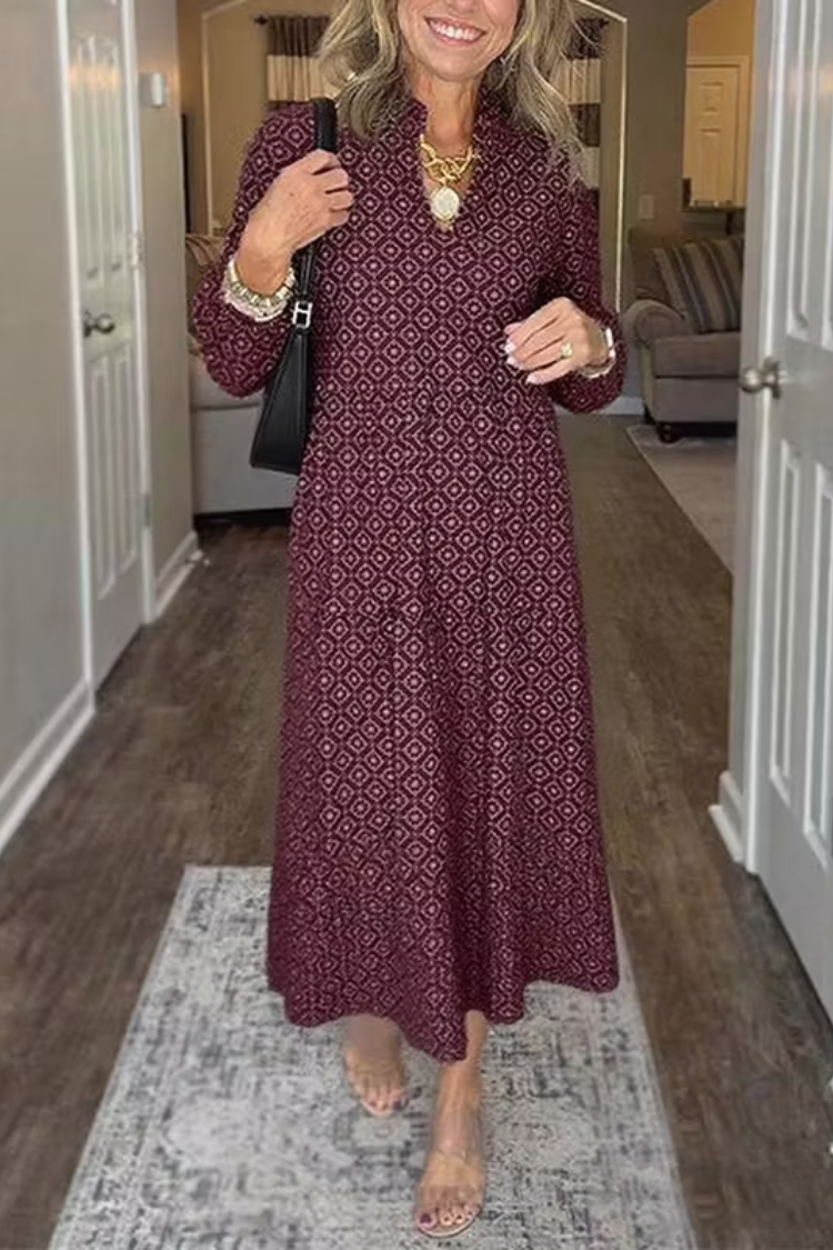 Selene – Print dress with elegance