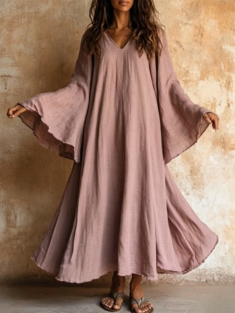Bella – Flowing maxi dress with wide sleeves