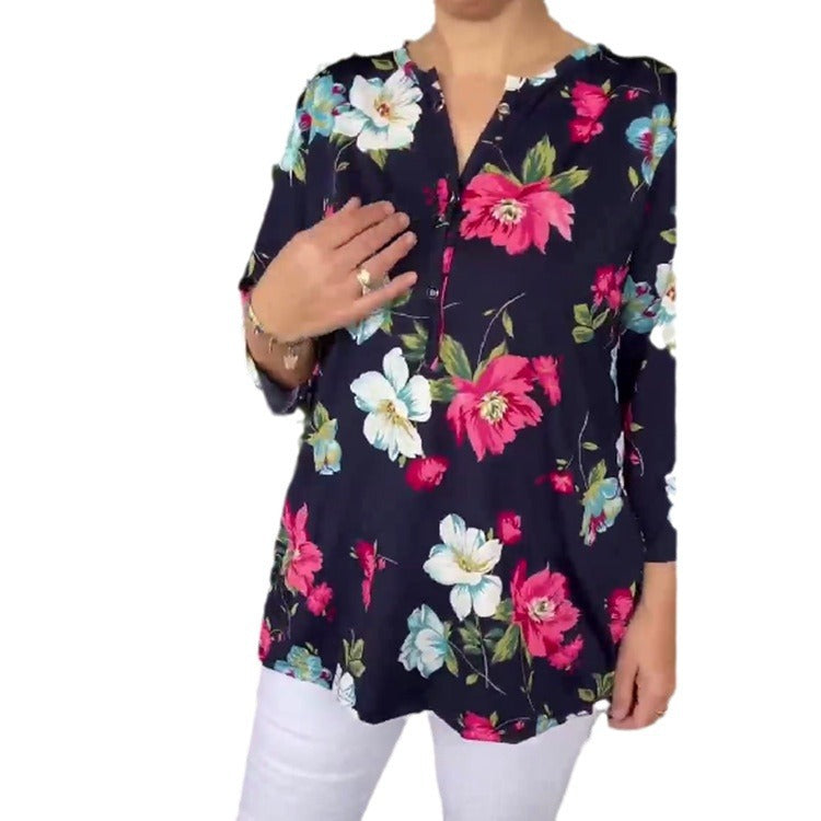 Isavelisse - Women's Summer Short Sleeve T-Shirt with Print