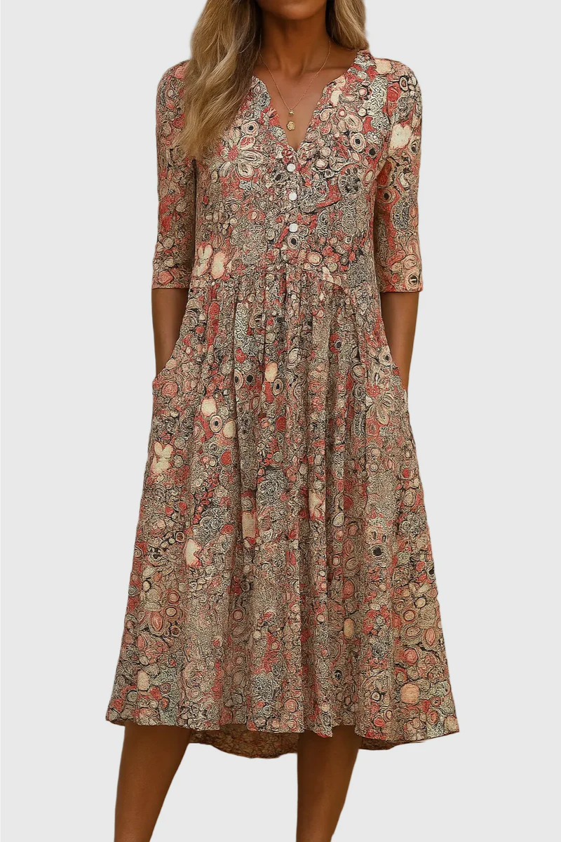 Mila – Dress with V-neck