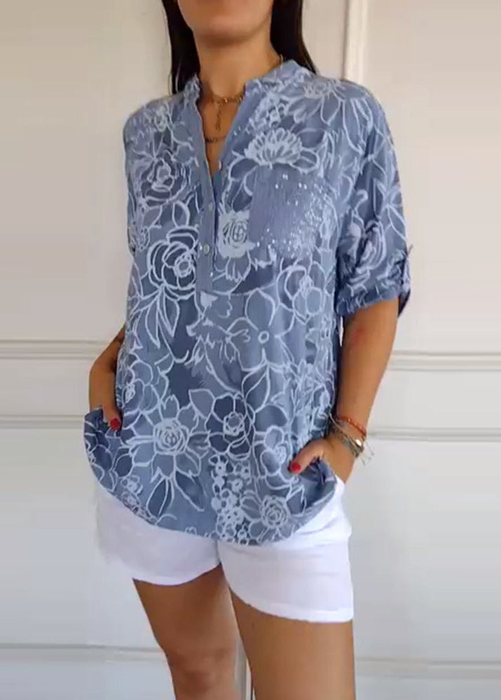 Cassie - Floral print blouse