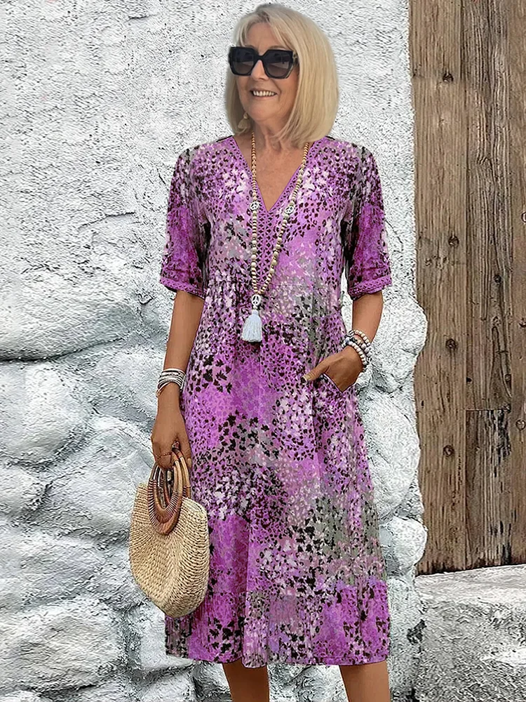Eva – Dress with V-neck