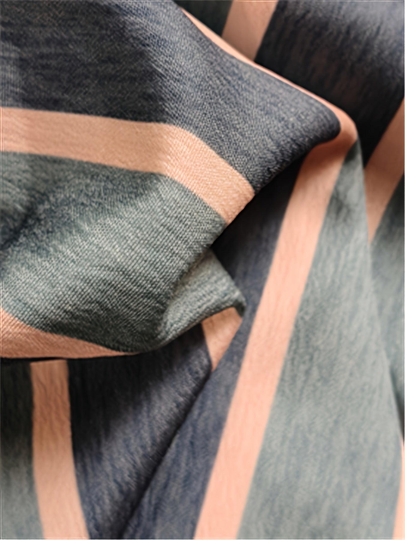 Qirexa - Women's Vertical Striped Loose Fit Button-Down Casual Shirt
