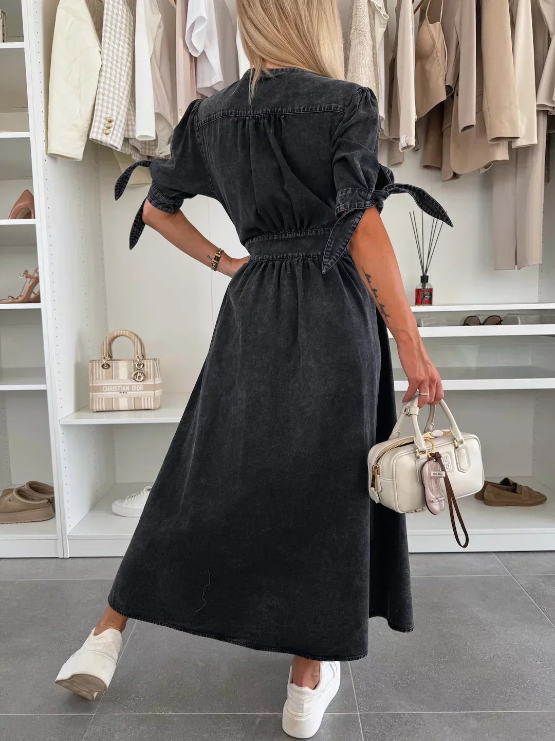 Vera - Radiant Denim Dress
