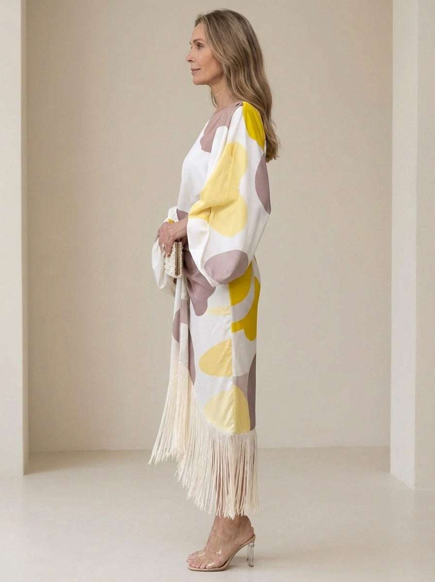 Haveth - Women's Elegant Fringe Dress with Asymmetrical Chic Cut