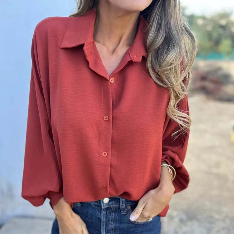 Aenor - Elegant and Versatile Lantern Sleeve Shirt