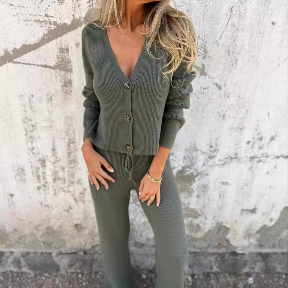 Ilse - Women's Elegant Cardigan & Pants Set
