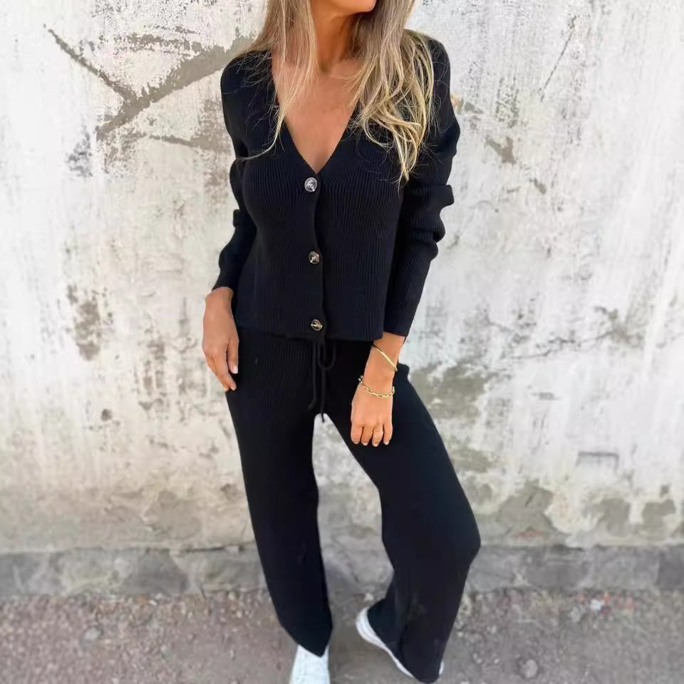 Ilse - Women's Elegant Cardigan & Pants Set