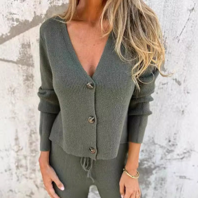 Ilse - Women's Elegant Cardigan & Pants Set