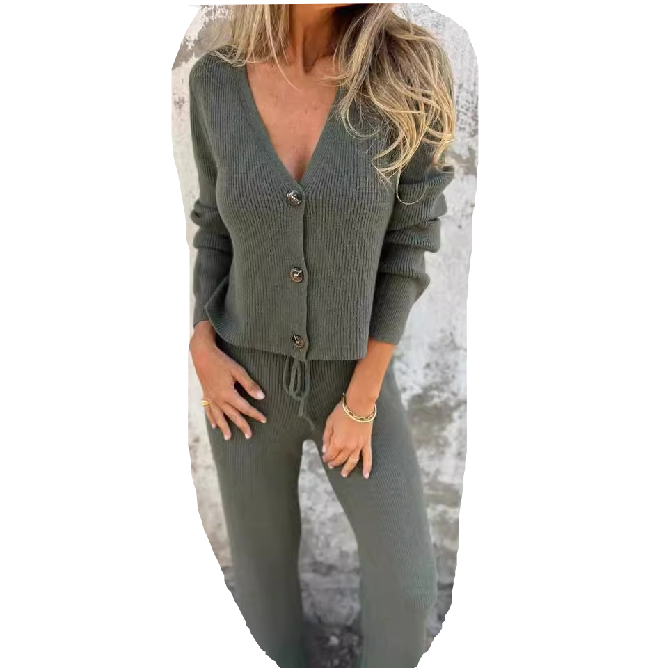 Ilse - Women's Elegant Cardigan & Pants Set