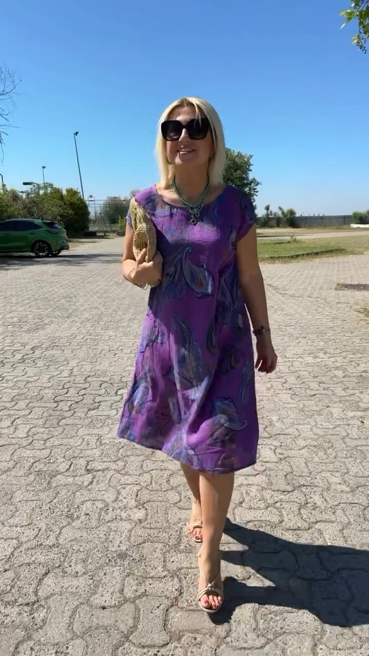 Tristana - Printed cotton dress