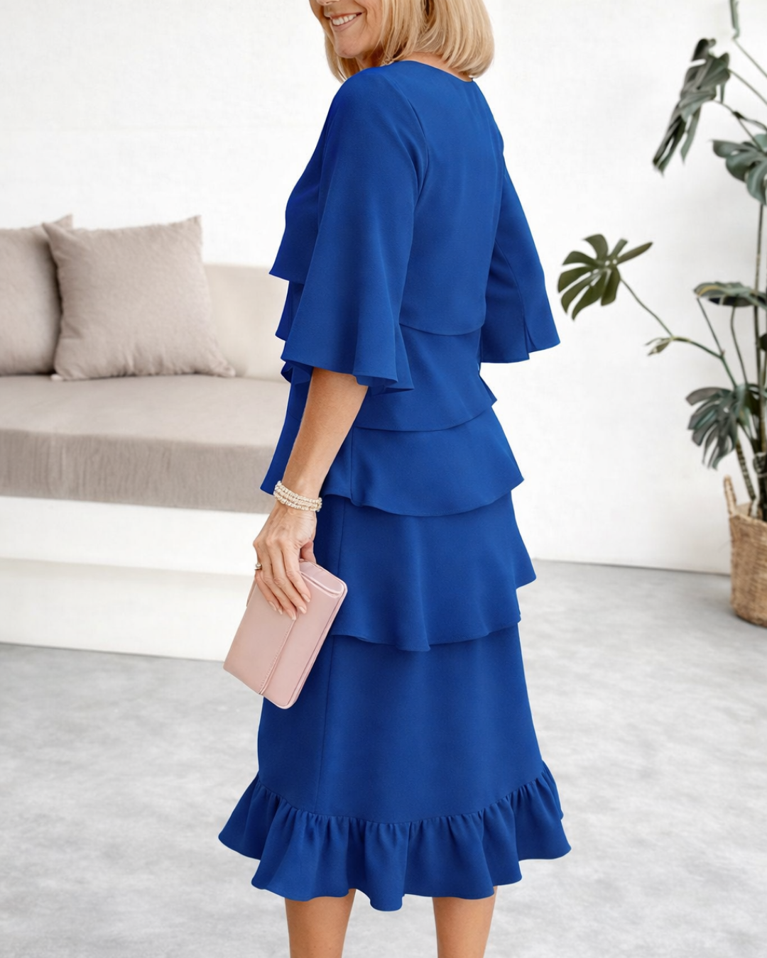 Orivella - Elegant Ruffled Dress for Women