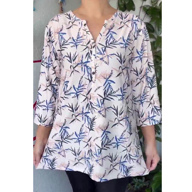 Isavelisse - Women's Summer Short Sleeve T-Shirt with Print