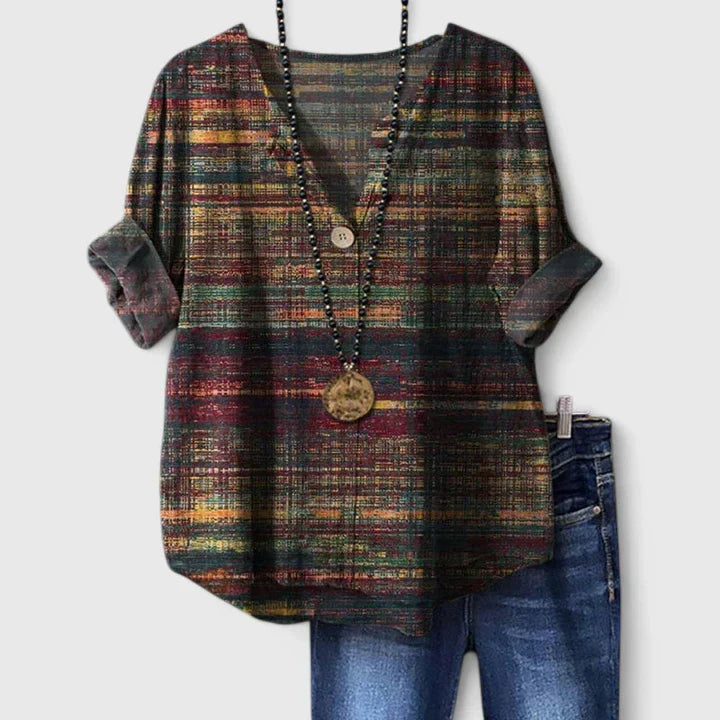 Kristina - Elegant Printed Blouse