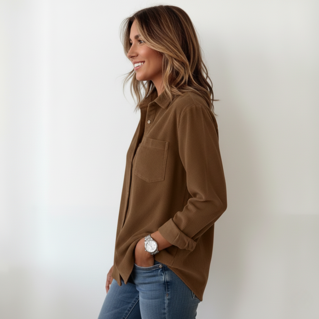 Elivianne - A corduroy shirt that works wonderfully