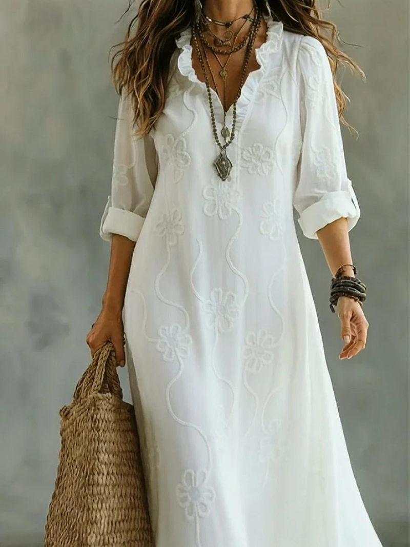 Tessa – Dress with V-Neck