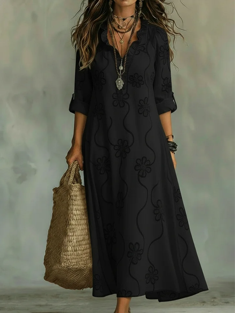 Tessa – Dress with V-Neck