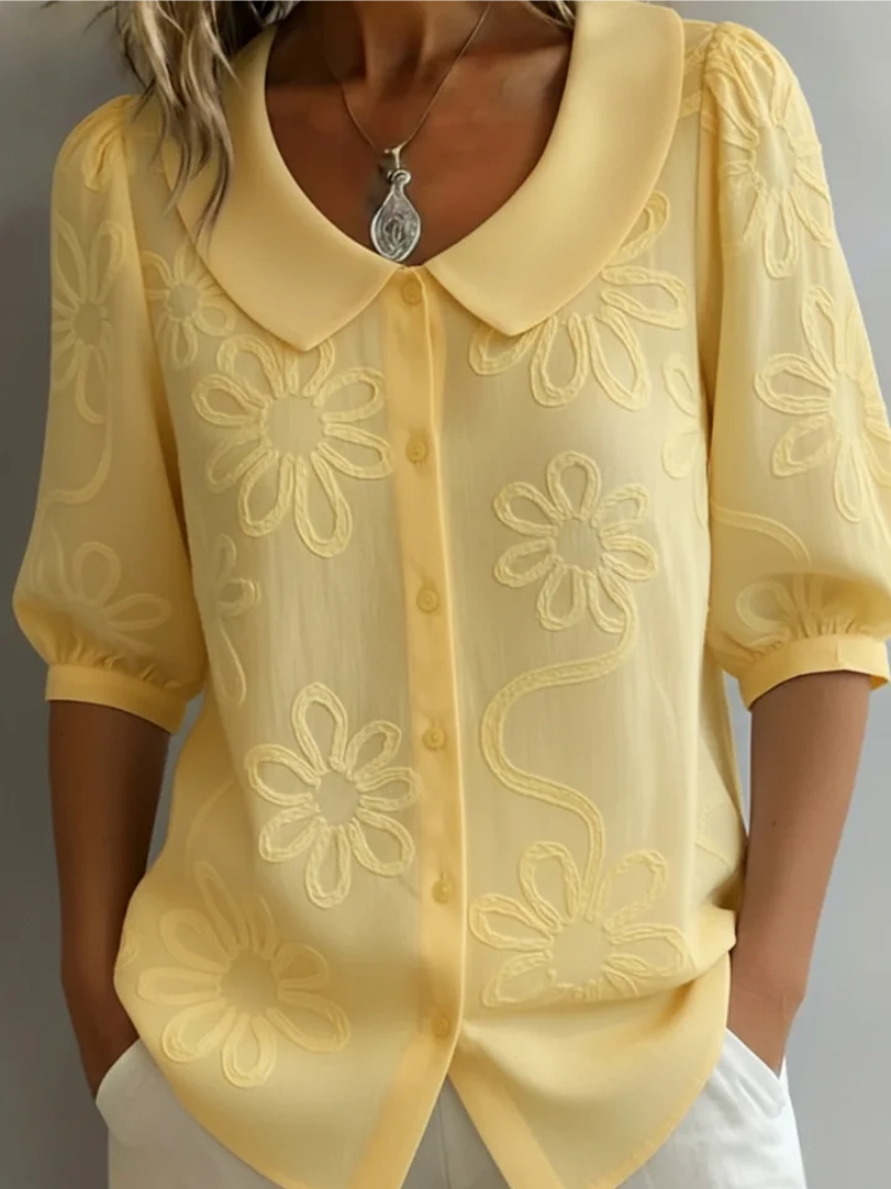 Sara – Blouse with flowers