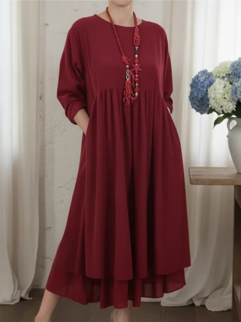Amelia – Dress with Pleat Detail