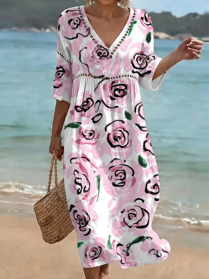 Rosa – Dress with V-neck