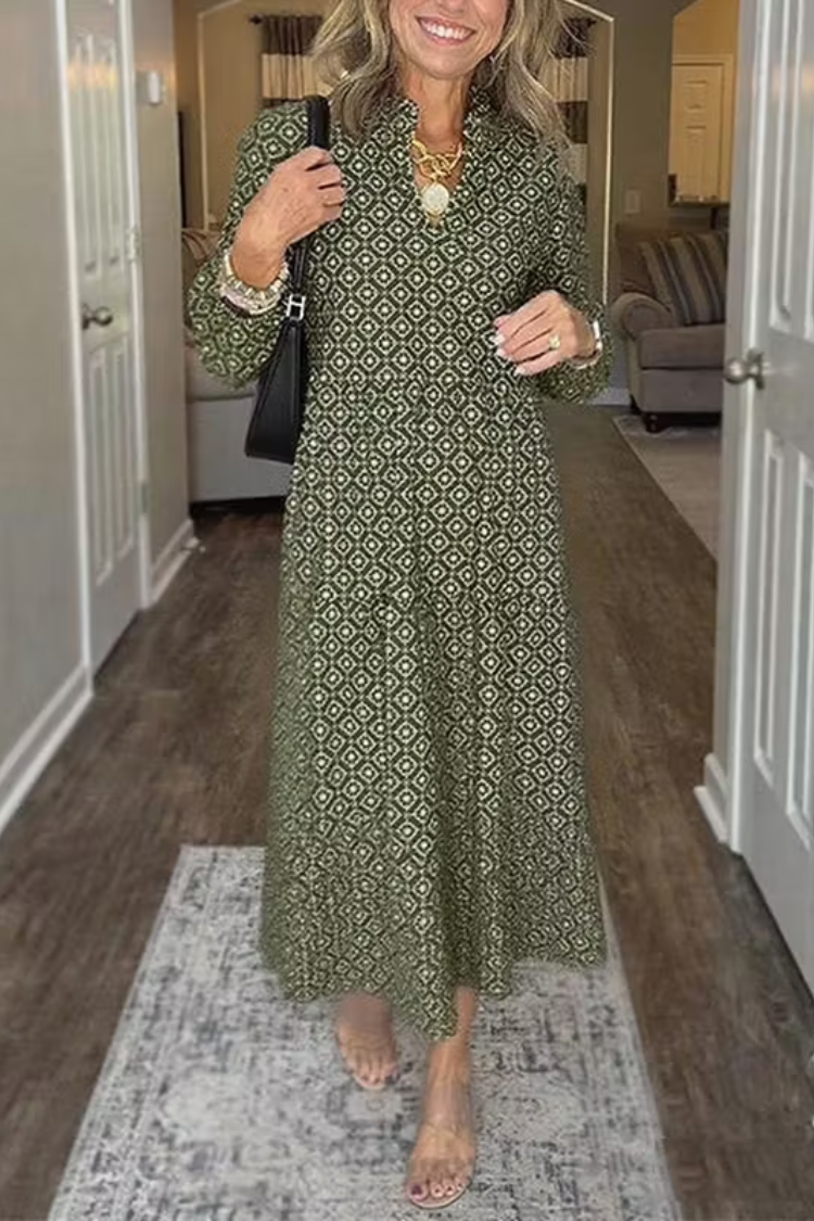 Selene – Print dress with elegance
