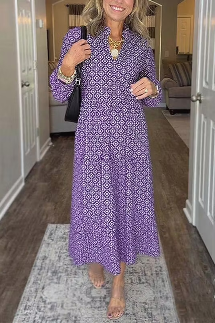 Selene – Print dress with elegance