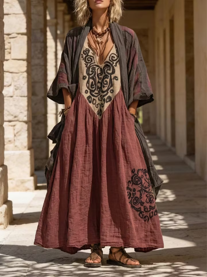 Sienna – Dress with printed details