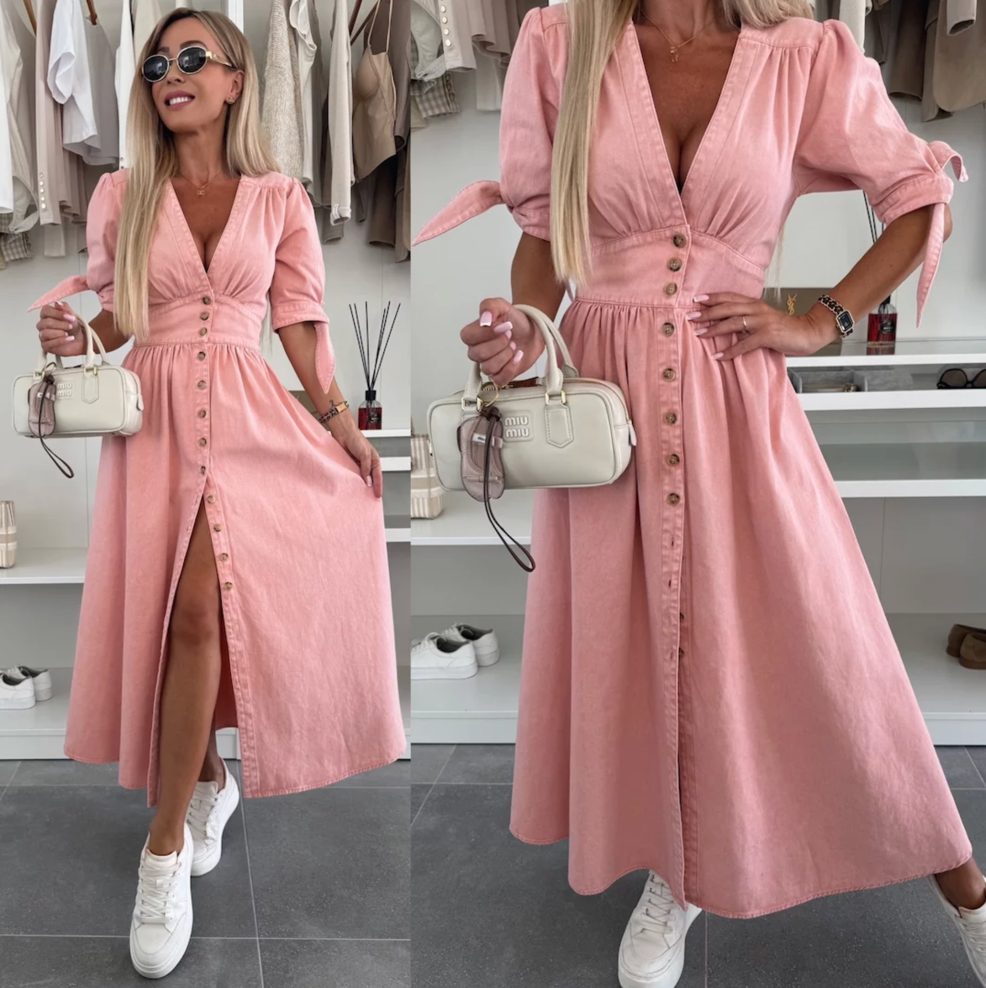 Vera - Radiant Denim Dress