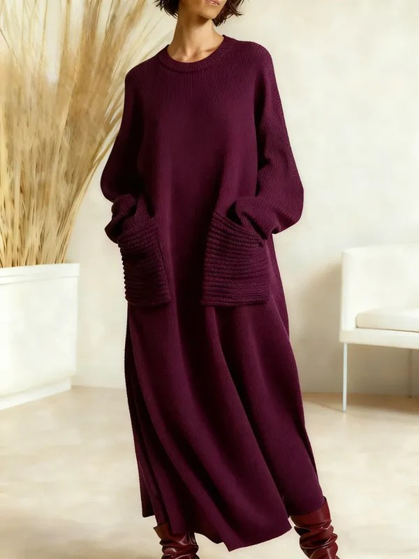 Mila – Knitted Dress with Pockets