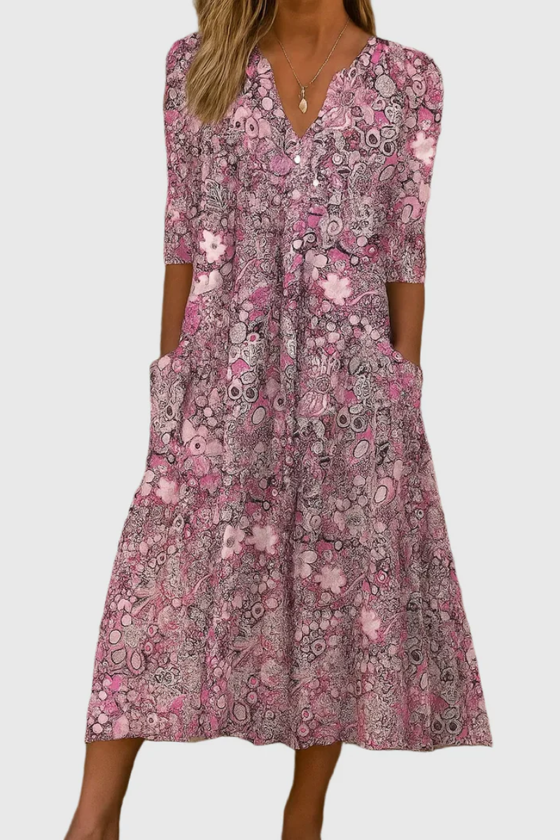 Mila – Dress with V-neck