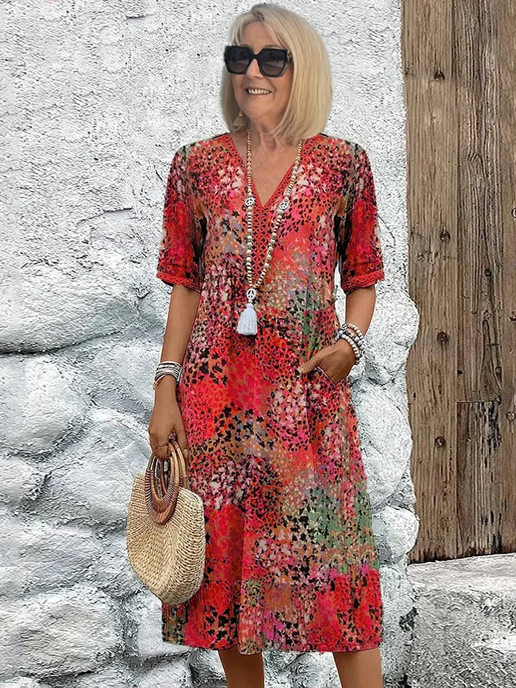 Eva – Dress with V-neck
