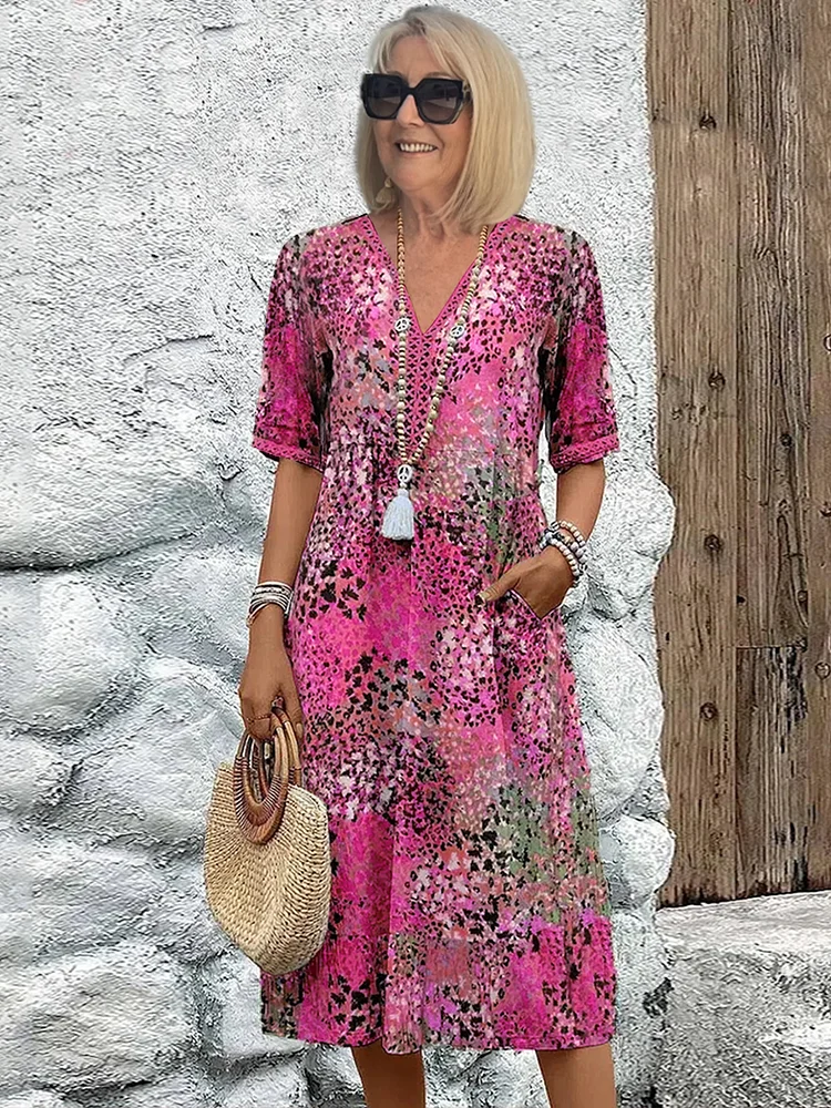 Eva – Dress with V-neck