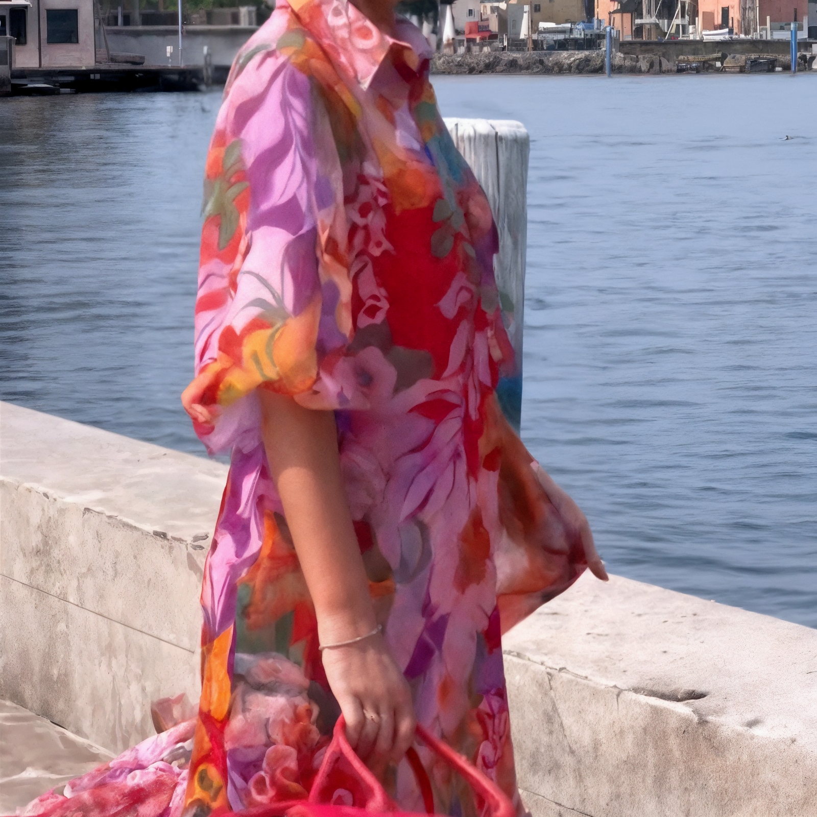 Lunaria - Trendy Chiffon Dress