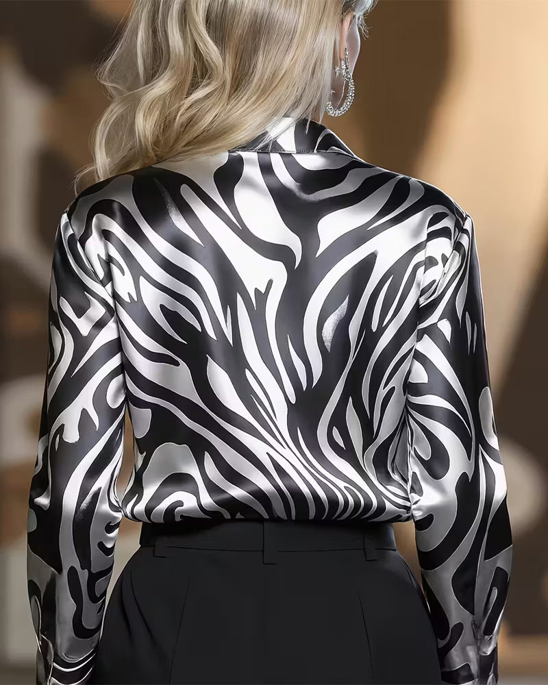 Cylissa - Elegant Printed Shirt for Women